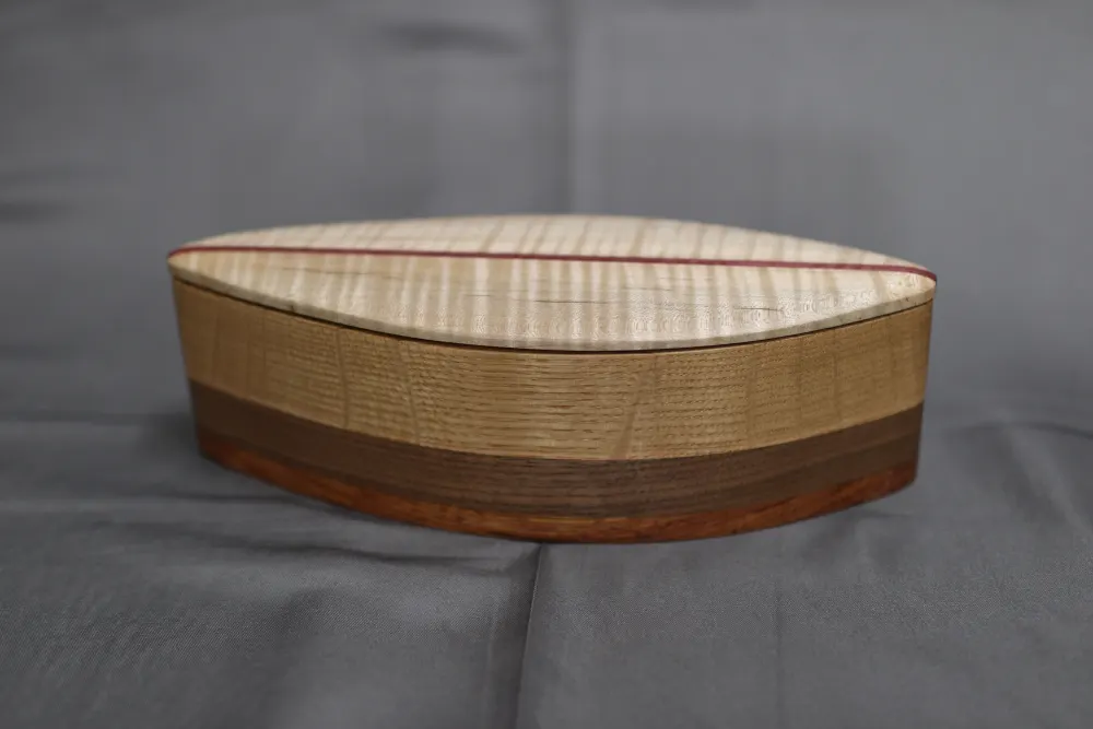 Enchanted Leaf Harmony Jewelry Box handmade by Wood Dust Creations